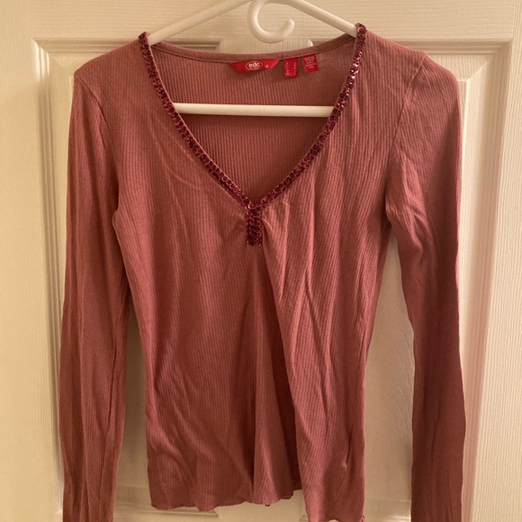 Esprit long sleeves V neck top - Picture 7 of 14